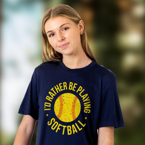Softball Short Sleeve Performance Tees
