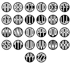 Personalized Monogram Circle Tennis Ball