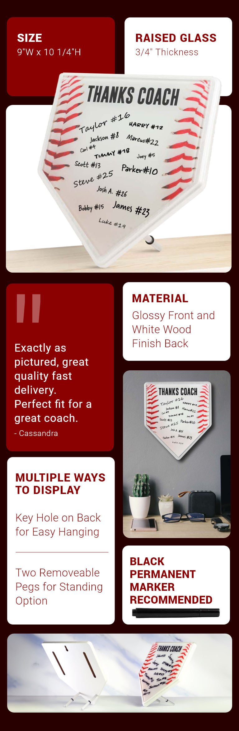 CTS Baseball plaque PDP - Responsive Image - 1