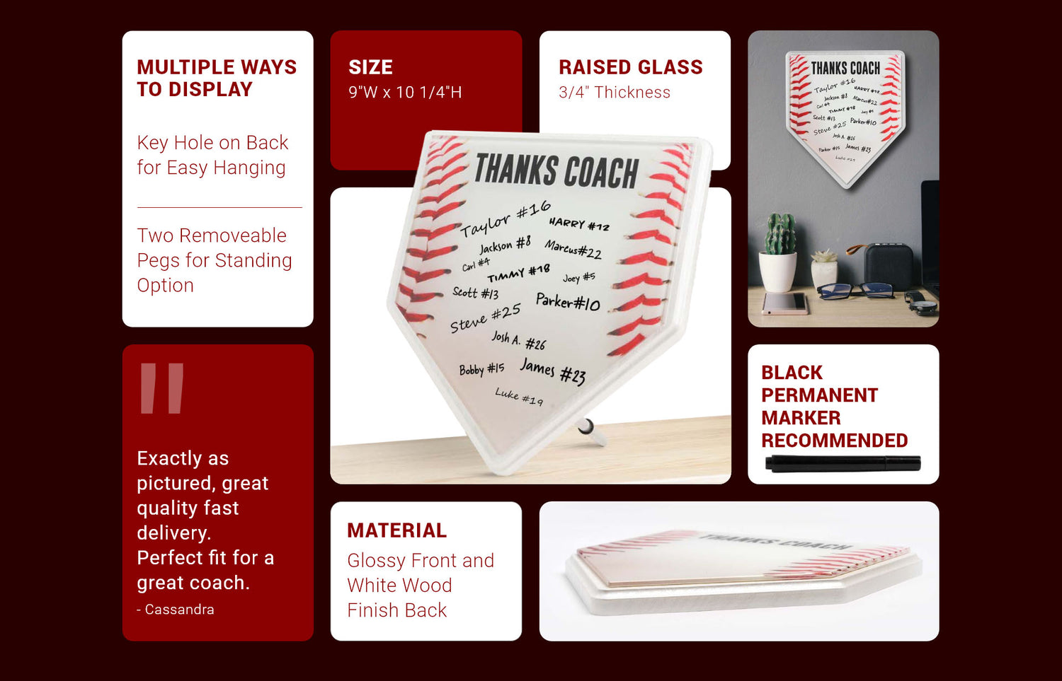 CTS Baseball plaque PDP - Responsive Image - 1