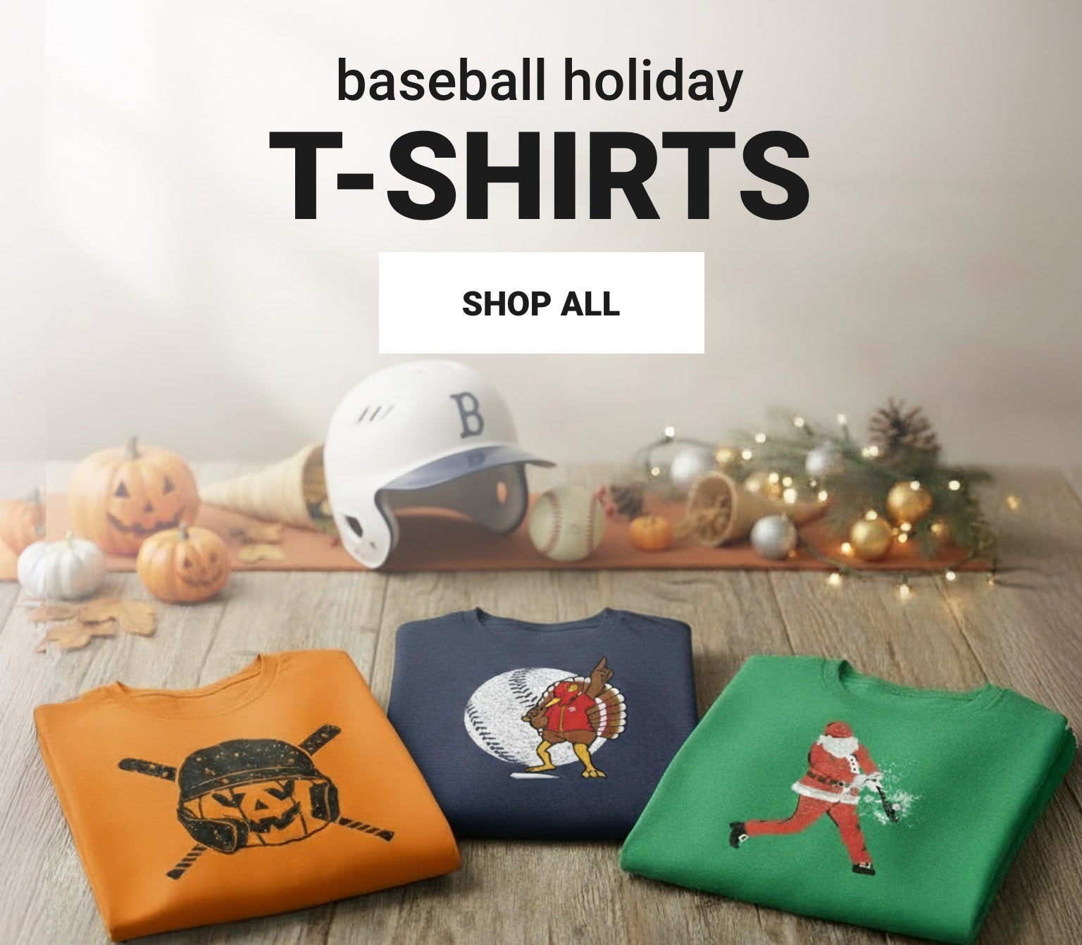 BASEBALL HOLIDAY TEE