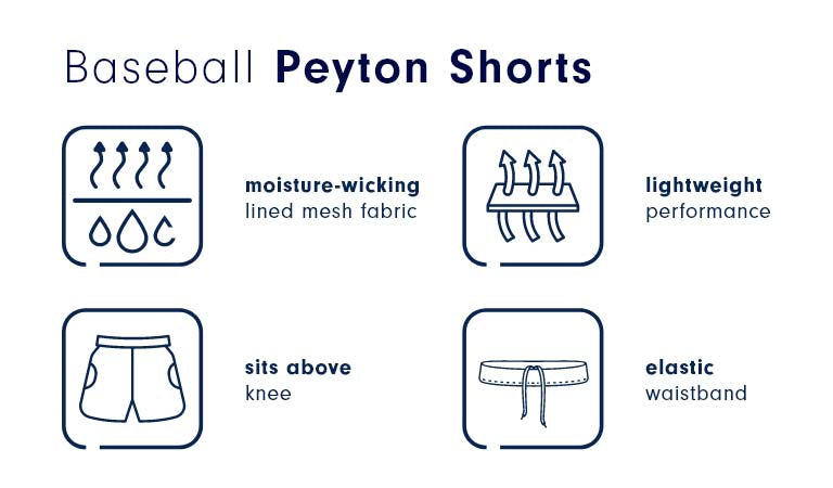Baseball Peyton Shorts 1