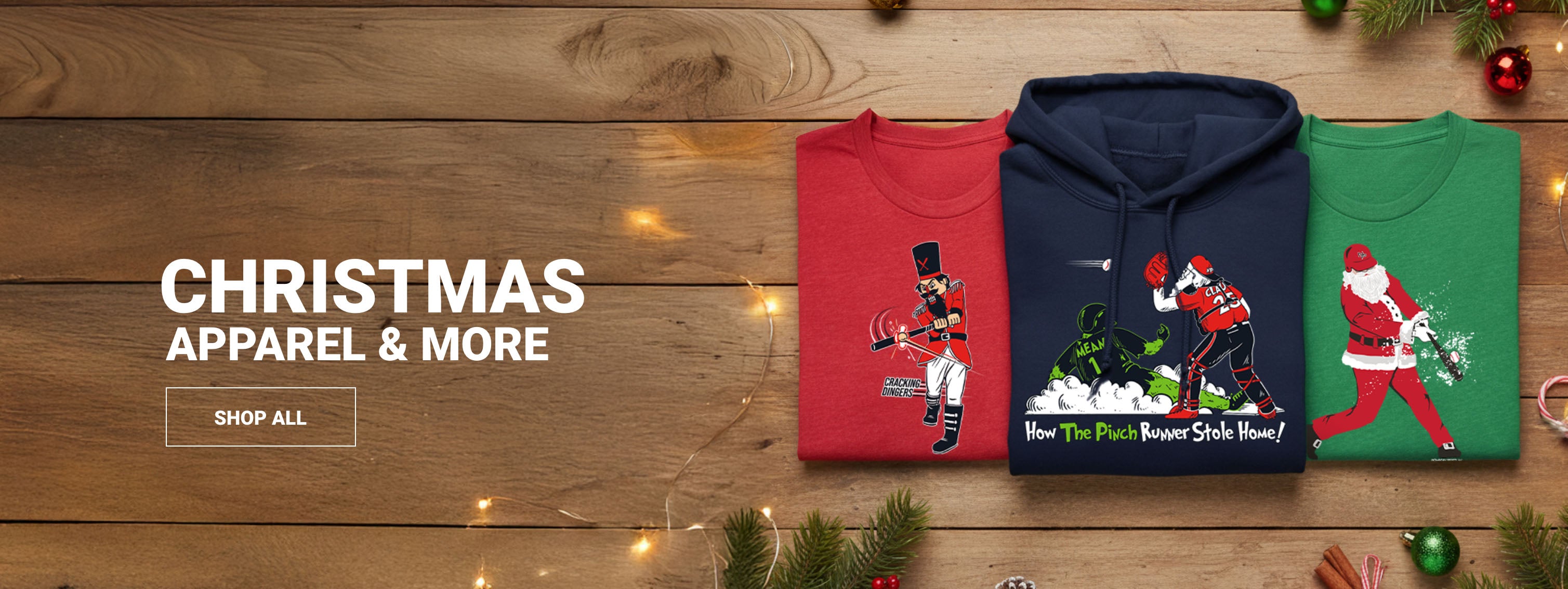 BASEBALL Christmas Apparel and more