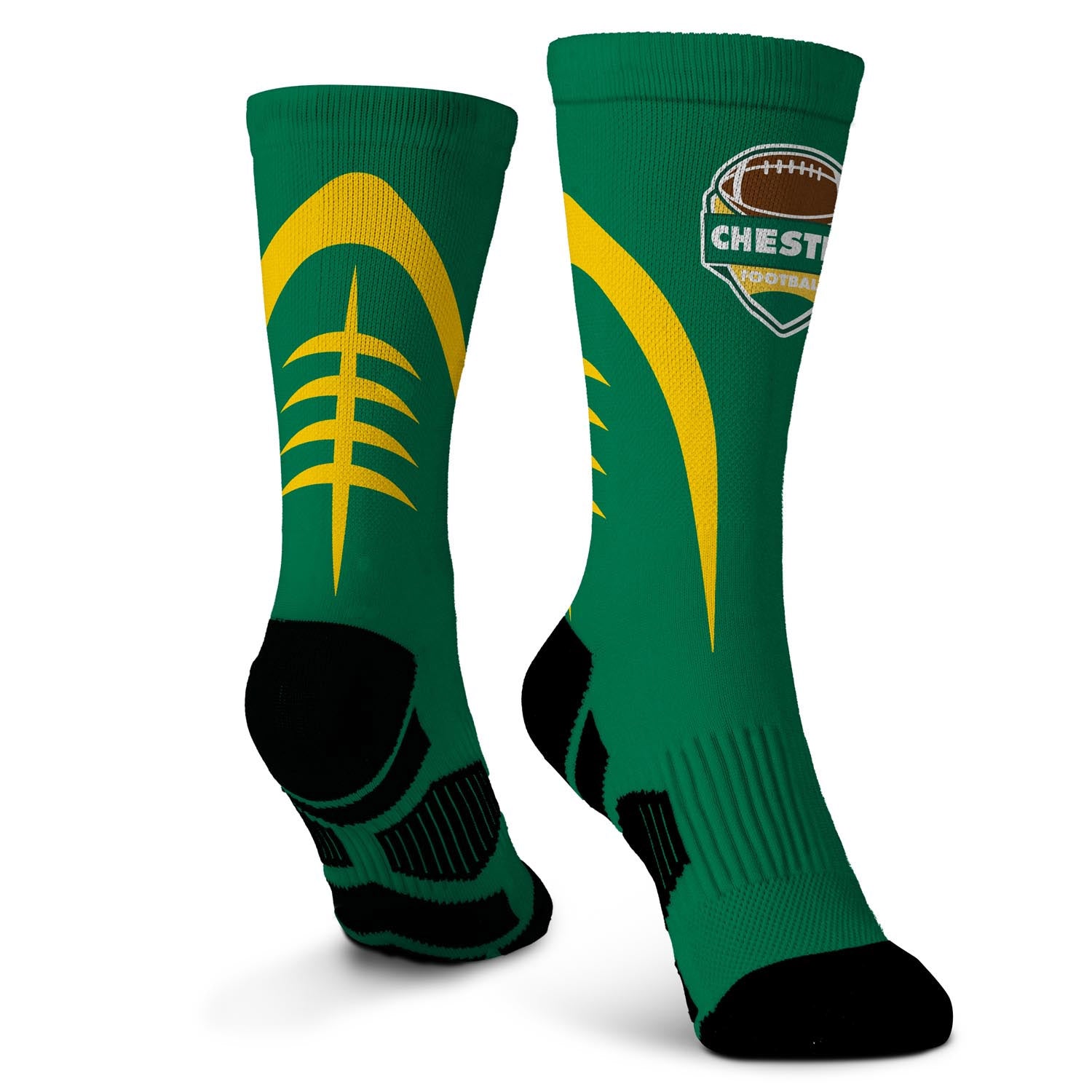 Custom Team Graphic Flex Mid-Calf Socks - Wrestling