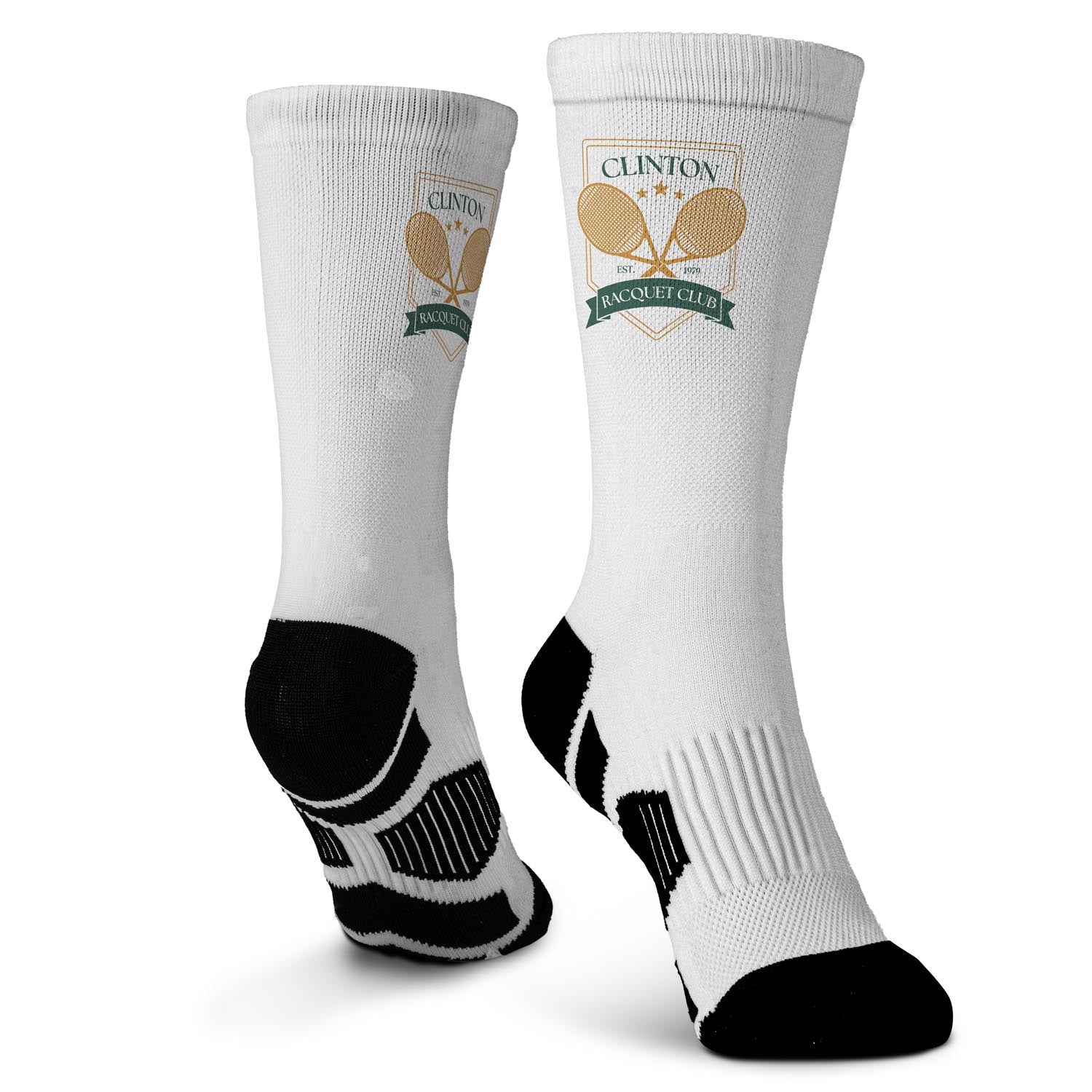 Custom Team Graphic Flex Mid-Calf Socks - Wrestling