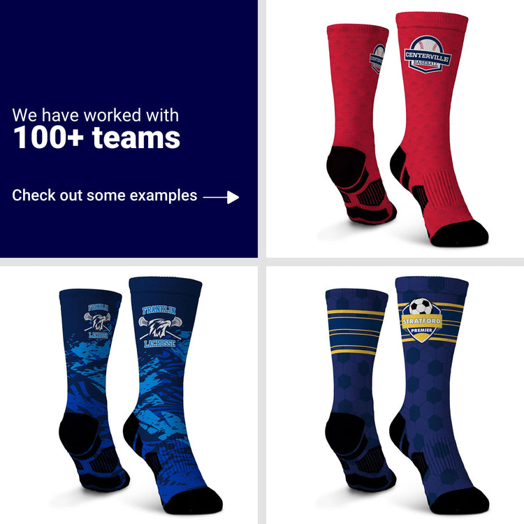 Custom Team Graphic Flex Mid-Calf Socks