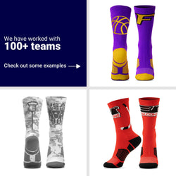 Custom Team Woven Mid-Calf Socks - Girls Lacrosse