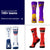 Custom Team Woven Mid-Calf Socks - Basketball