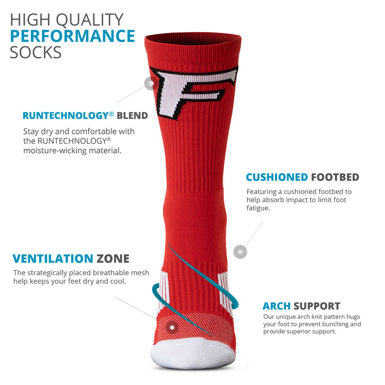 Custom Team Woven Mid-Calf Socks - Basketball