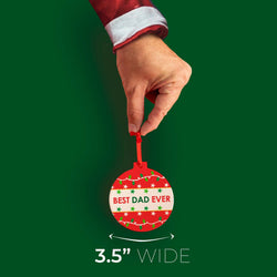 Round Ceramic Ornament - Best Dad Ever