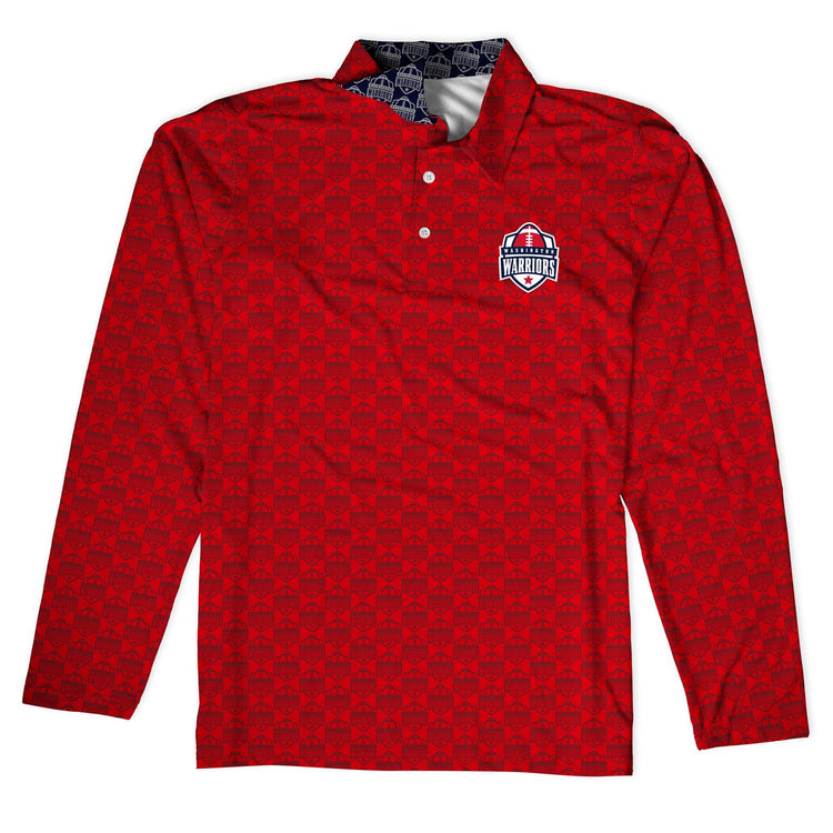 Custom Team Long Sleeve Polo -  Football