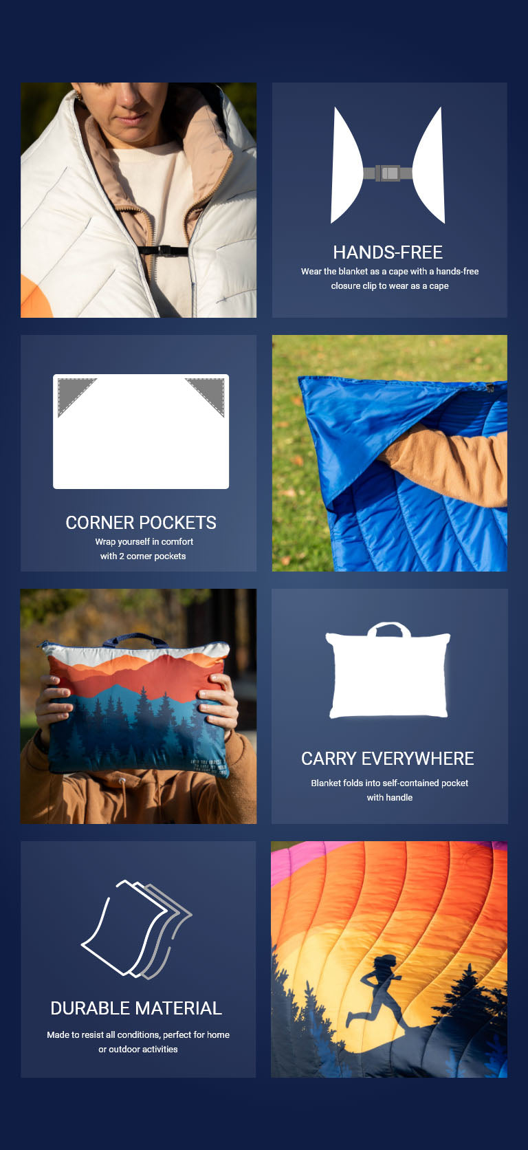 Pufle Blankets Features