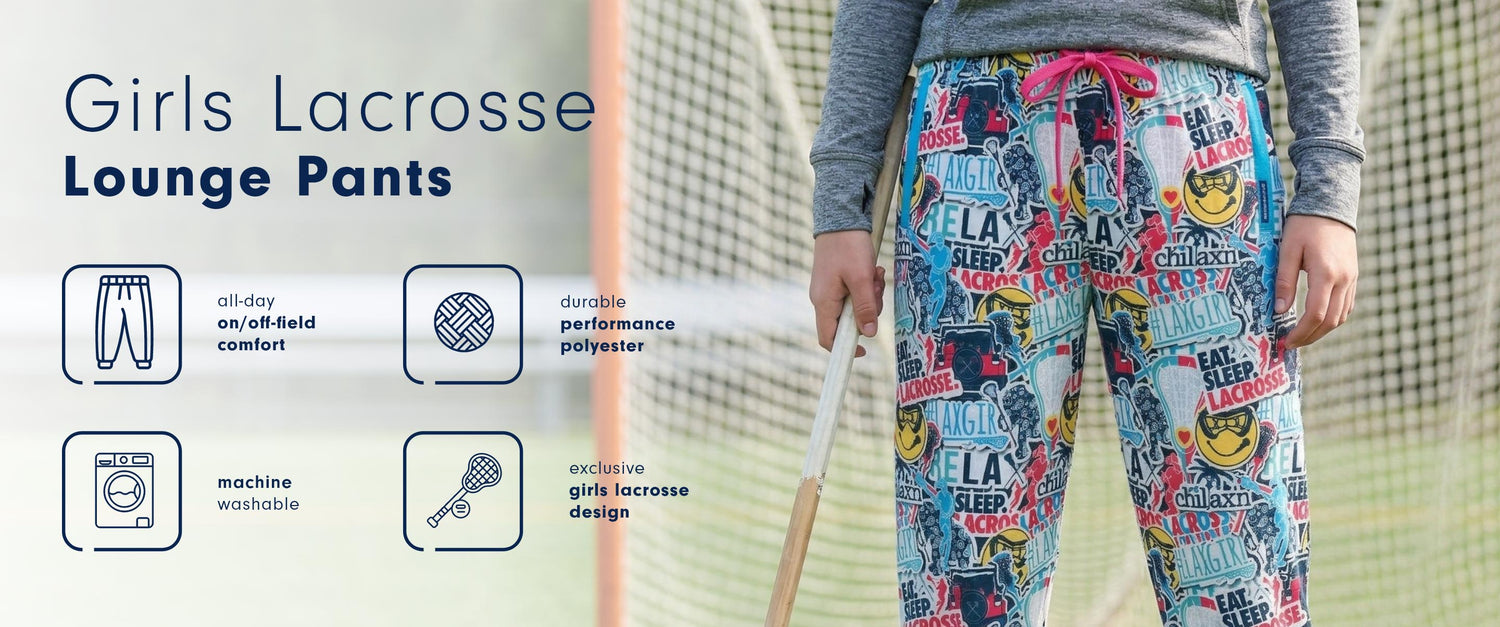 Girls Lacrosse Lounge Pants Responsive 1