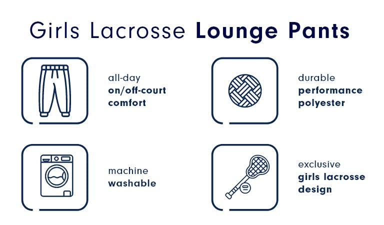 Girls Lacrosse Lounge Pants Responsive 1