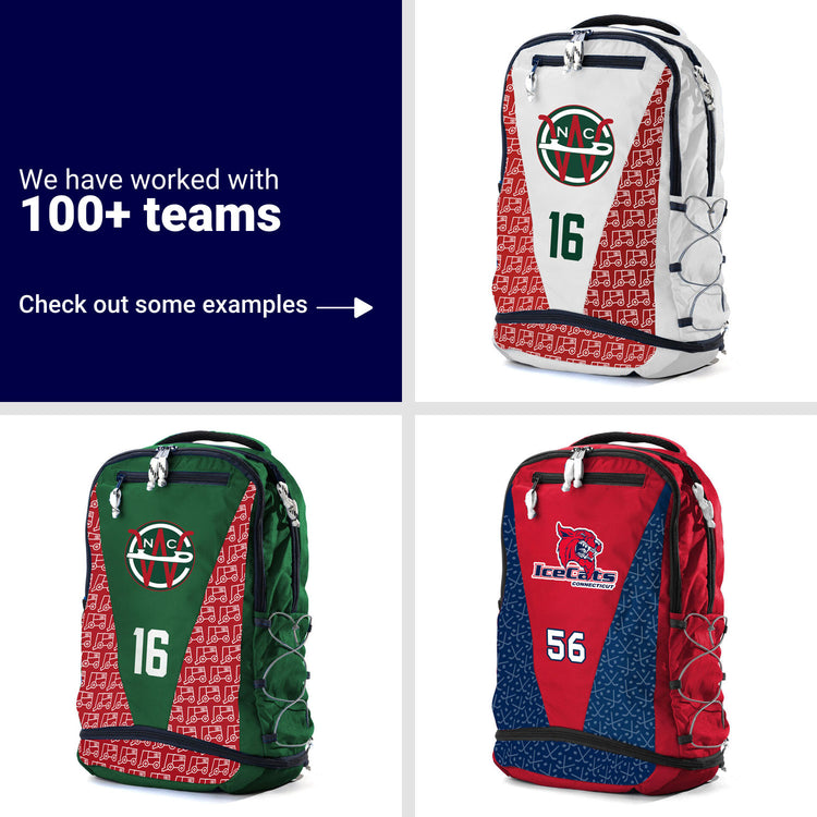 Custom Team Rapidtrek Backpack -  Hockey
