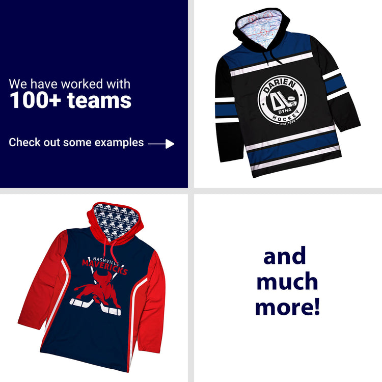 Custom Team Lightweight Long Sleeve ShieldDri Hoodie -  Hockey