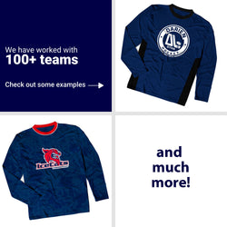 Custom Team Long Sleeve Velocitee T-Shirt  -  Hockey