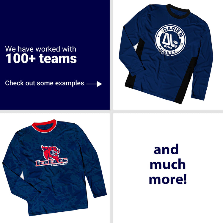 Custom Team Long Sleeve Velocitee T-Shirt  -  Hockey