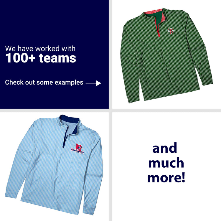 Custom Team Elevate Quarter Zips -  Hockey