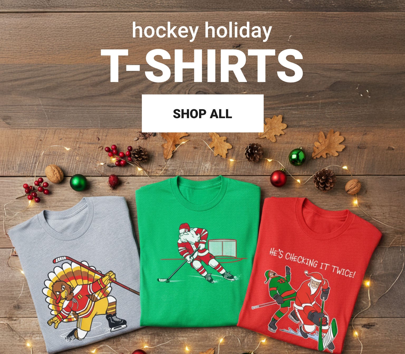 Hockey Holiday Tees