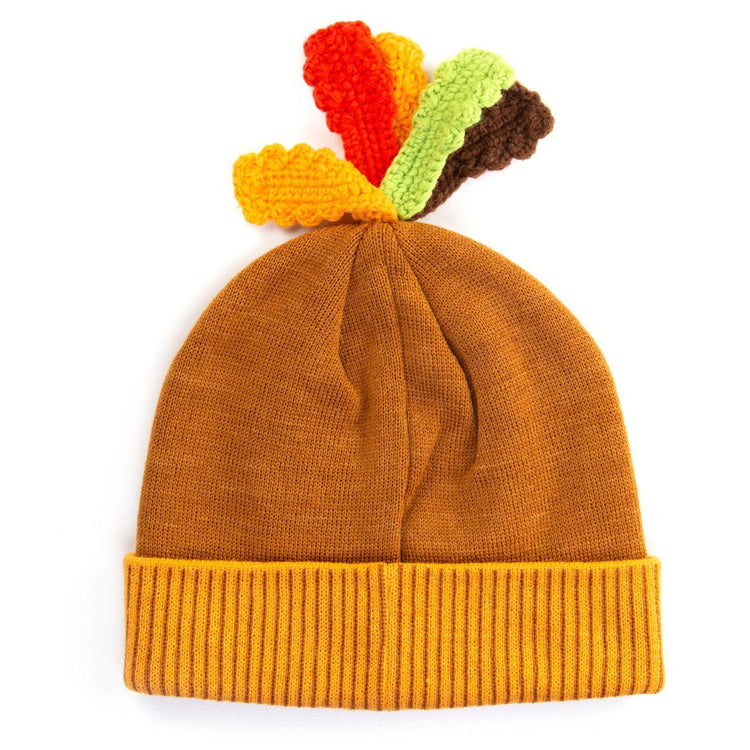 Happy Hatter Thanksgiving Turkey Knit Beanie Hat