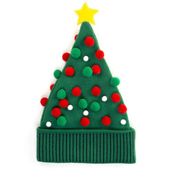 Happy Hatter Christmas Tree Knit Beanie Hat