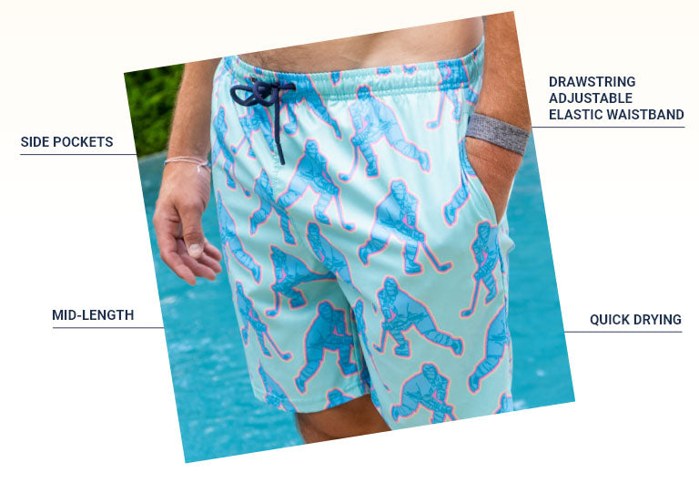 HOCKEY SWIM TRUNKS DETAILS