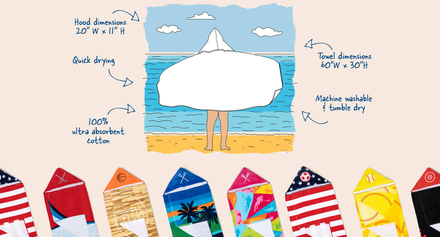 Hooded Beach Towel - Product - Bottom - Responsive Image - 2