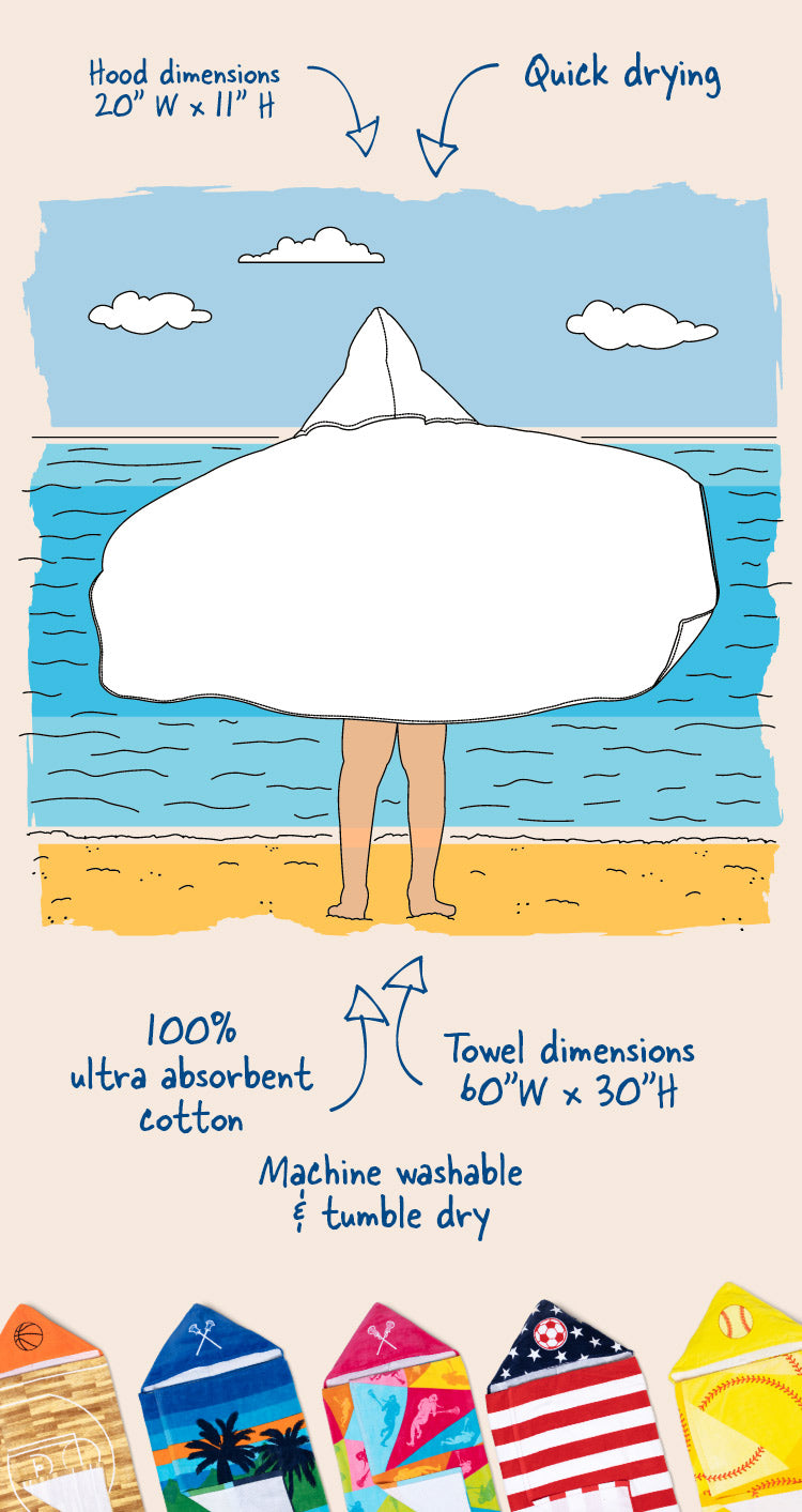 Hooded Beach Towel - Product - Bottom - Responsive Image - 2