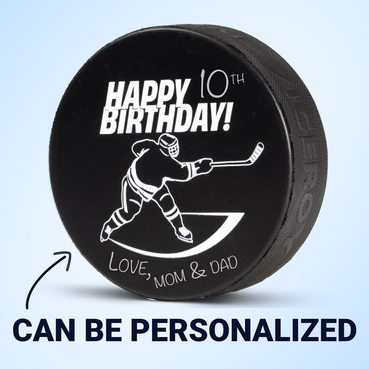 Hockey Puck - Happy Birthday