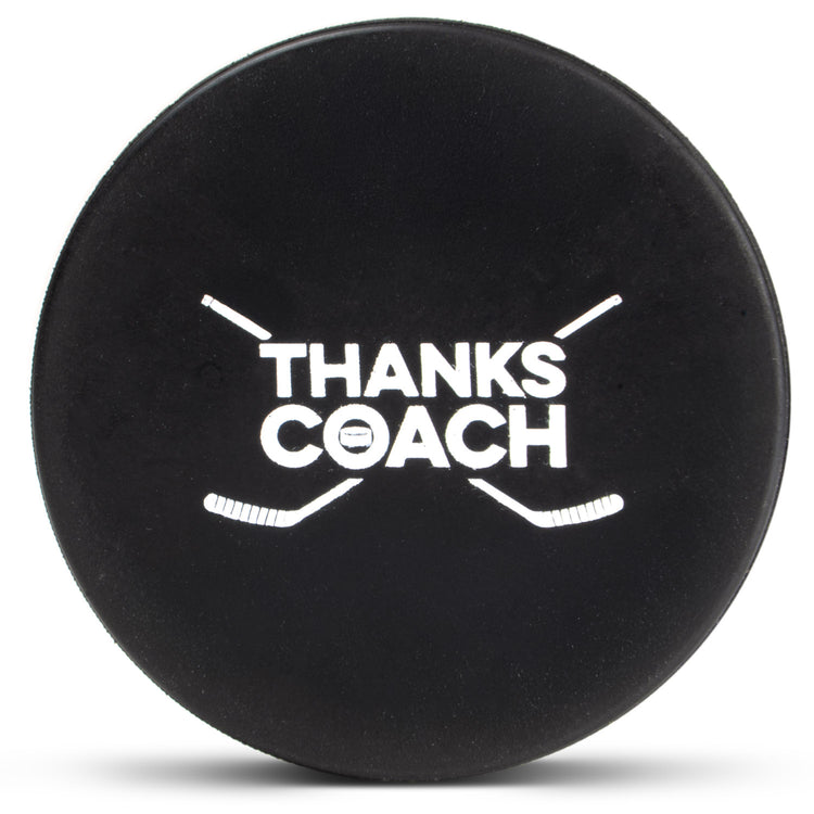 Hockey Puck - Thanks Coach