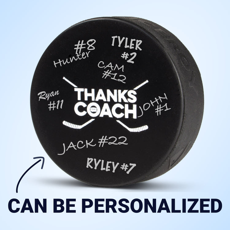 Hockey Puck - Thanks Coach
