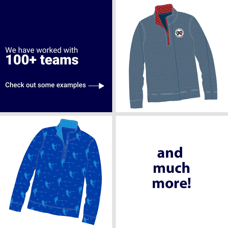 Custom Team Elevate Quarter Zips - Guys Lacrosse