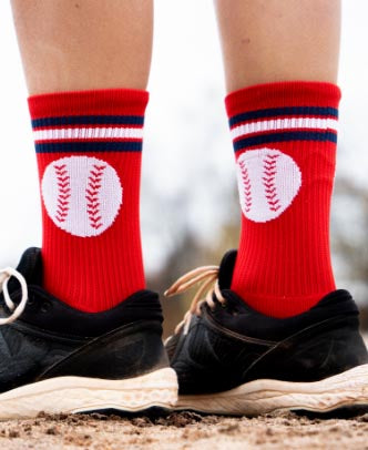 Woven Mid-Calf Socks