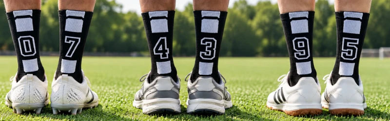 Team Number Socks