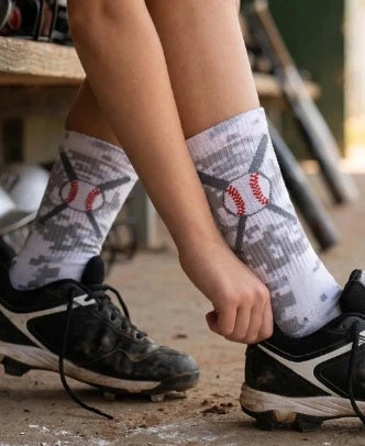 Woven Mid-Calf Socks