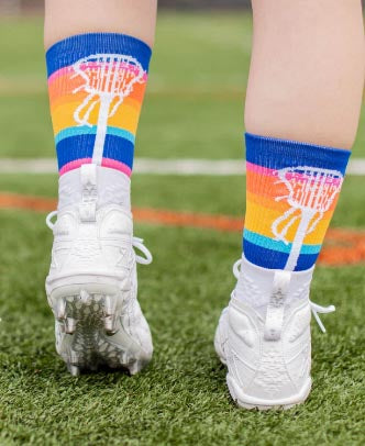 Woven Mid-Calf Socks