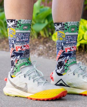 Graphic Mid-Calf Socks