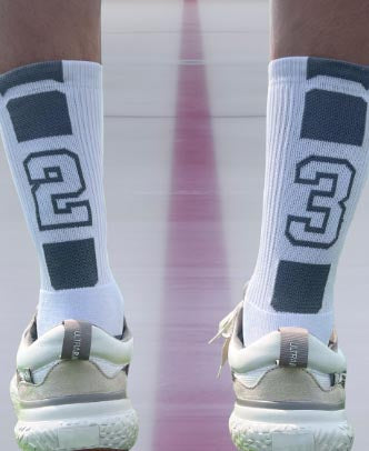Team Number Socks