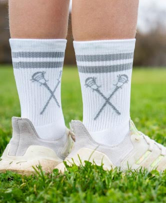 Woven Mid-Calf Socks