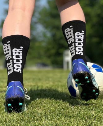 Woven Mid-Calf Socks