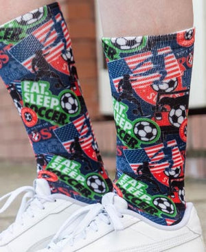 Graphic Mid-Calf Socks