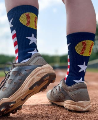 Woven Mid-Calf Socks