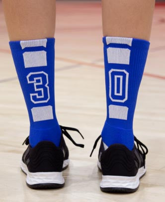 Team Number Socks