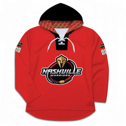 Hockey Hattrick Hoodie - Nashville Warriors - Red