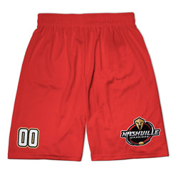 Hockey Beckett™ Shorts - Nashville Warriors - Red