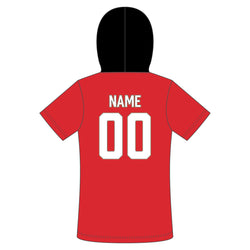 Custom Team Lightweight Short Sleeve ShieldDri Hoodie - Nashville Warriors - Red