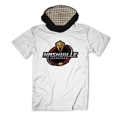 Custom Team Lightweight Short Sleeve ShieldDri Hoodie - Nashville Warriors - White