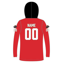 Custom Team Lightweight Long Sleeve ShieldDri Hoodie - Nashville Warriors - Red