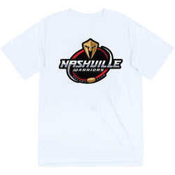 Hockey Short Sleeve Velocitee Performance Tee - Nashville Warriors - White